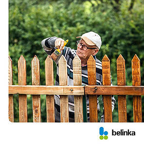 Фарба-лазур для дерева Belinka TOPLASUR UV PLUS № 28 стара деревина напівглянець 0.75л, фото 3