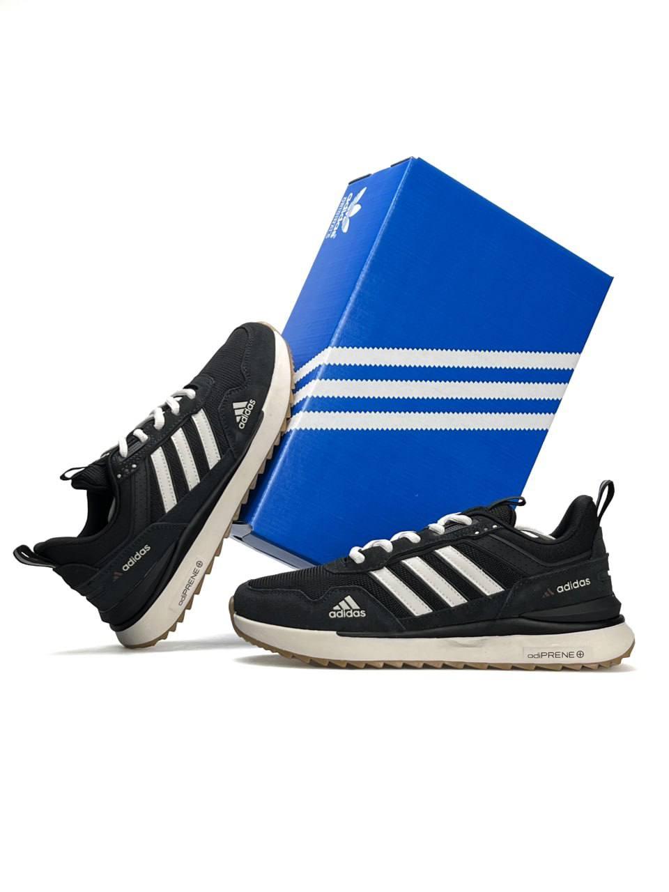 Чоловічі кросівки замша текстиль Adidas Equipment Street Dark Grey Black, кеди Адідас чорні. Чоловіче взуття