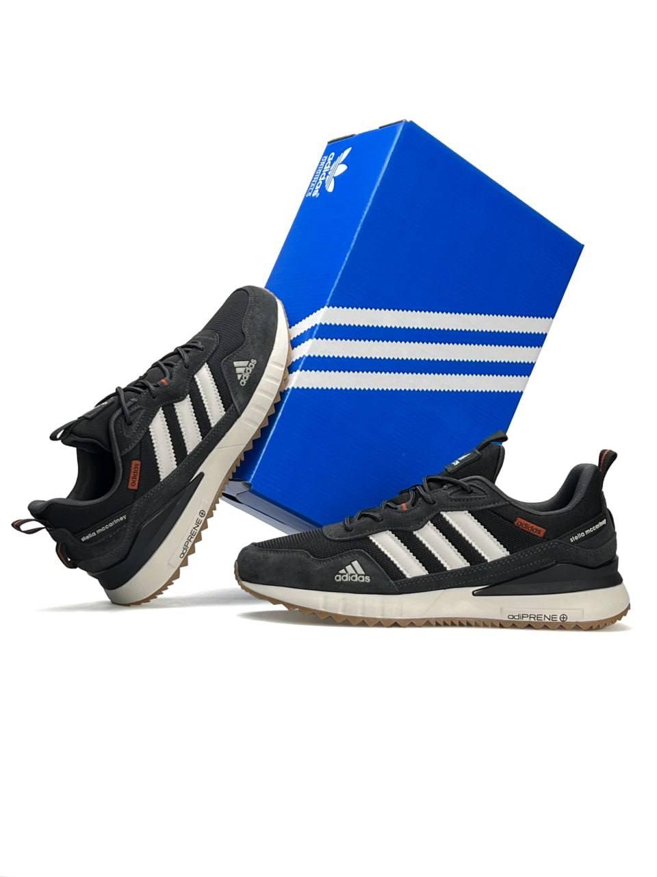 Чоловічі кросівки замша текстиль Adidas Equipment SM Street Dark Grey White, кеди Адідас сірі. Чоловіче взуття