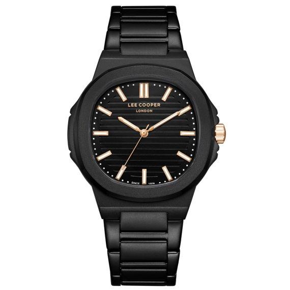 Чоловічий наручний кварцовий годинник Lee Cooper Brand (Чорний)