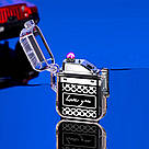 Зажигалка 2 дуги + фонарик Love You в подарочной упаковке LG-678U5, фото 2