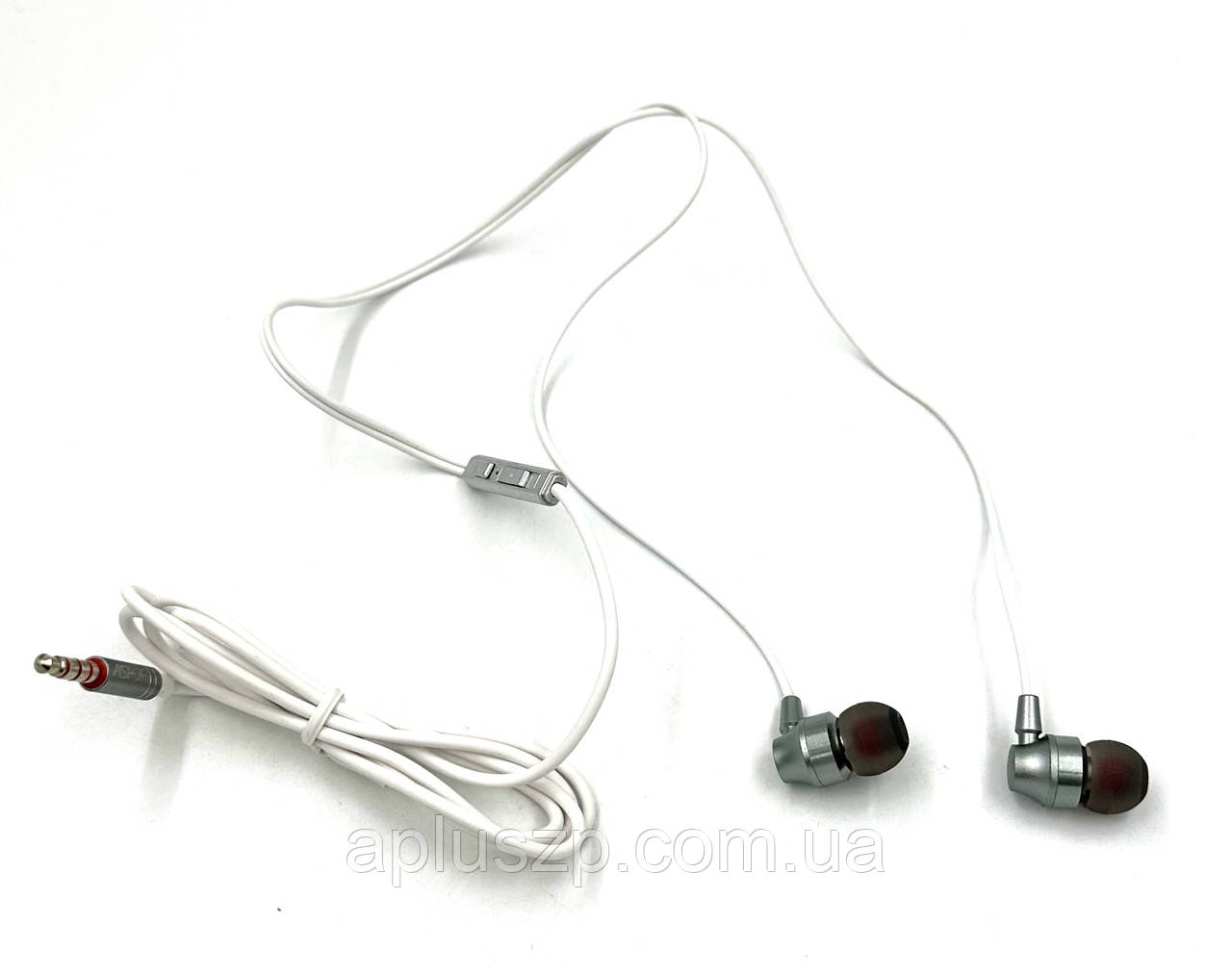 Наушники проводные с микрофоном ASPOR A203 White - фото 1 - id-p733898573