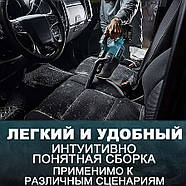 Бездротовий пилосос з 2 акумуляторами 20В 4Ач і насадками Patuo Синій, фото 4