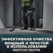 Бездротовий пилосос з 2 акумуляторами 20В 4Ач і насадками Patuo Синій, фото 5