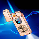 Запальничка USB + турбо з ліхтариком Ukraine в подарунковому пакованні LG-642G2, фото 2