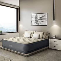 Надувне ліжко Intex 64926 (203х152х46 см) вбудований електронасос, фото 4