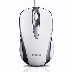 USB дротова оптична мишка Havit HVMS675 White