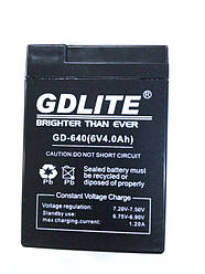 Аккумулятор батарея GDLITE 6V 4.0Ah GD-640