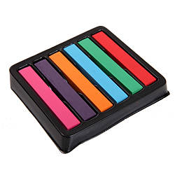 Тимчасова фарба для волосся крейди пастель 6 кольорів