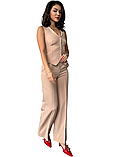 Бежевий Жіночий костюм - тренд сезону — вишуканість, стиль і комфорт в одному образі, фото 4