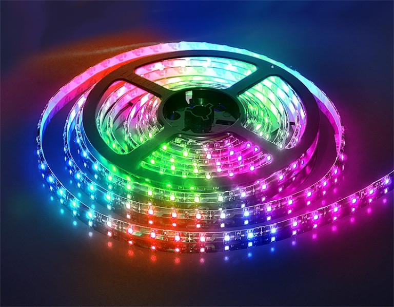 Світлодіодна стрічка LED 7 Color 5050 RGB 5 м + блок, фото 1