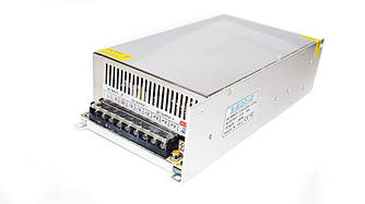 Блок живлення адаптер 12 V 50 A Metall S-600-12