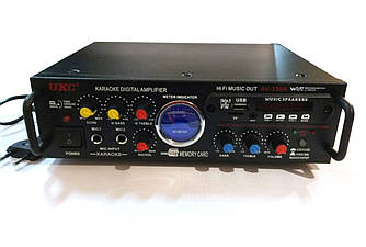 Підсилювач UKC AV-339A 2*200maxx USB MP3 FM караоке