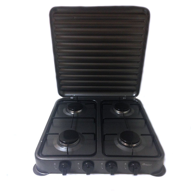 Настільний газовий таганок плита Domotec MS 6604 на 4 конфорки, фото 1