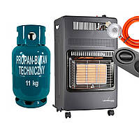 Газовий нагрівач Lehmann Leon 4,2 kW + Балон газовий 11 kg 27л