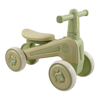 Біговел чотириколісний JOY (колеса 6", рама пластикова, підсвічування, українське озвучення) SL-10025 Зелений