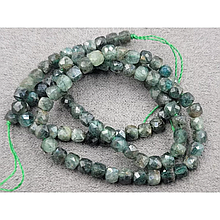 Намистини Кіаніт кубик 4,2мм гранований