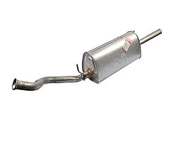 Глушник основний DAEWOO LANOS, SENS трикутний нержавійка під хомут (BOSAL)