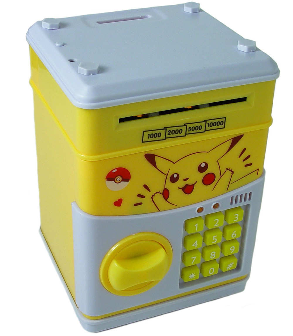 Сейф-копилка дитячий Cartoon Box 7030 з кодовим замком, пікачу