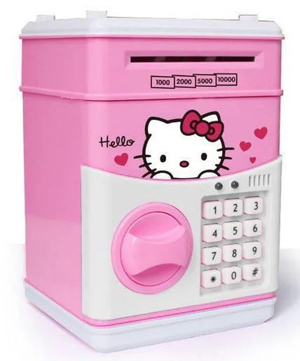 Сейф-копилка дитячий Cartoon Box 7030 з кодовим замком, хелло Кітті