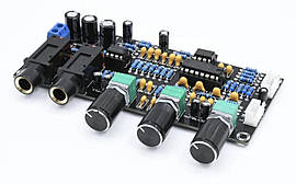 XH-M273 попередній стереопідсилювач із караоке Hi-Fi класу на NE5532+PT2399 12-24В