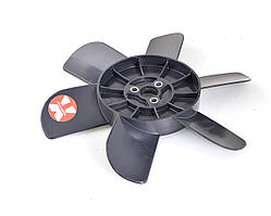 Крильчатка вентилятора радіатора ВАЗ 2101-07, 2121, 21213, 6 лоп. з метав. втулкою, чорна