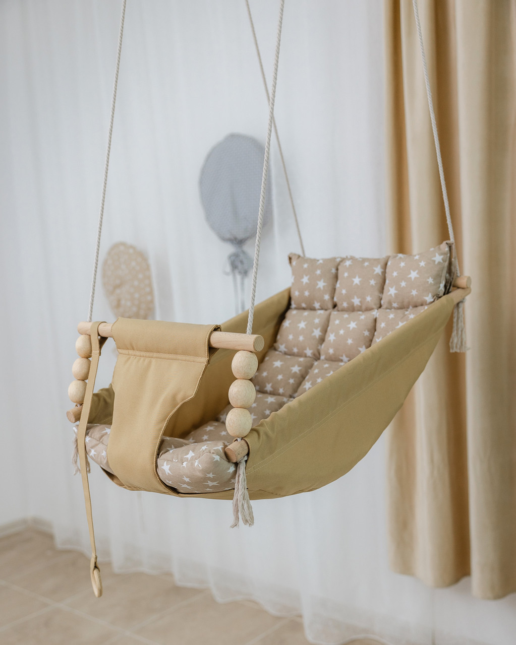 Підвісна гойдалка люлька Ловець снів, гойдалка для дітей, гойдалка гамак, фото 1