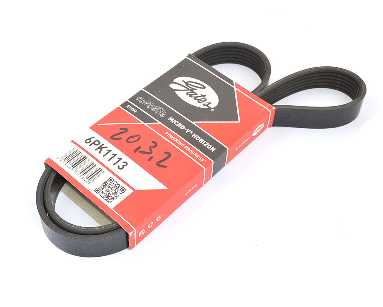 Ремінь генератора ВАЗ 2110-12 ручейковий (6K - 1115) ГУР кор. уп., фото 1