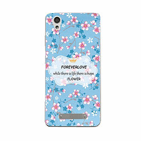 Чохол силіконовий бампер для ZTE Blade X3 A452 з малюнком Flower