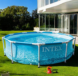 Каркасний басейн 305*76 см, фільтр-насос (1250 л/год), Intex 28208, об'єм 4485 л