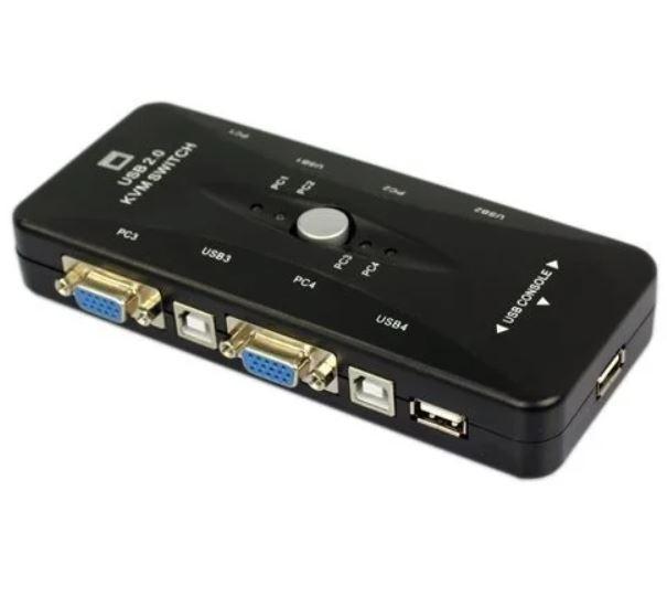 KVM-свіч 4-портовий NR-401US, USB