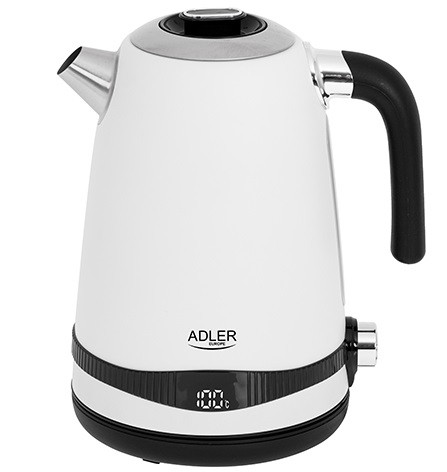 Електрочайник із регулятором температури Adler AD 1295w, білий