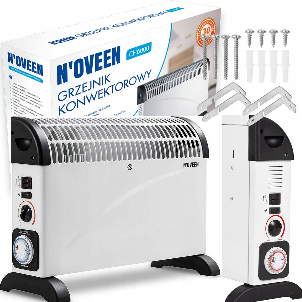 Конвекторний нагрівач Noveen Turbo Fan Timer CH-6000 2000W