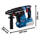 Акумуляторний перфоратор Bosch Professional GBH 187-Li SDS-Plus (18 В, без АКБ, 2.4 Дж) (0611923020), фото 5