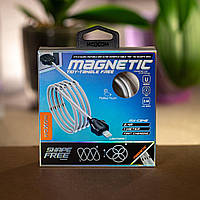 USB кабель MOXOM Lightning (MX-CB46) Magnetic clips білий