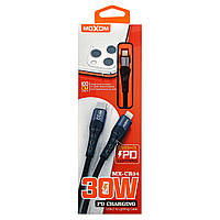 USB кабель MOXOM Type-C to Lightning (MX-CB34) Fast чорний