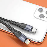 USB кабель MOXOM Type-C to Lightning (MX-CB34) Fast чорний, фото 4