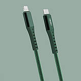 USB кабель XO Type-C to Lightning (NB122) PD зелений, фото 3