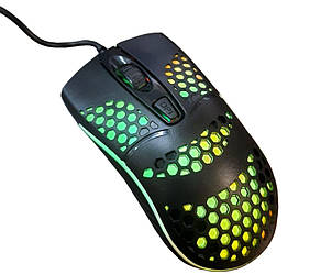 Мишка ігрова, дротова GAMING LED KW-10 7816, чорна