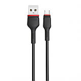USB кабель XO Type-C (NB-P171) 2.4A/1m чорний, фото 3