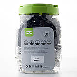 USB кабель DC Lightning (CL-11) 50pcs/bottle, 1m чорний/білий, фото 3