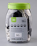 USB кабель DC Lightning (CL-11) 50pcs/bottle, 1m чорний/білий, фото 4