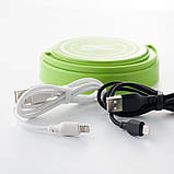 USB кабель DC Lightning (CL-11) 50pcs/bottle, 1m чорний/білий, фото 5
