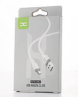 USB кабель DC micro (CL-210) білий