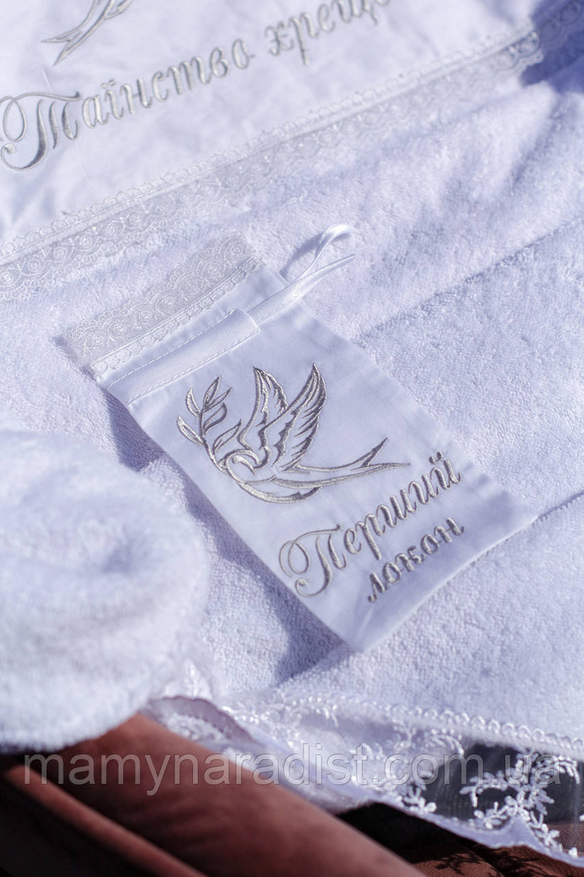 Мішечок для першого локону на хрещення день народження / Мешочек для первого локона на крещение