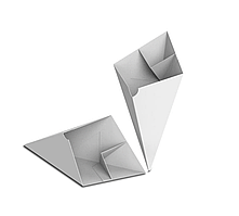 Конверт конусний (150 г) білий, 170*237*91, 50 шт