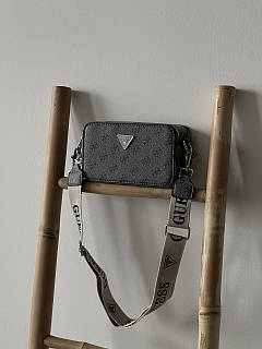 Сумка женская Guess 4G кросс-боді сірий