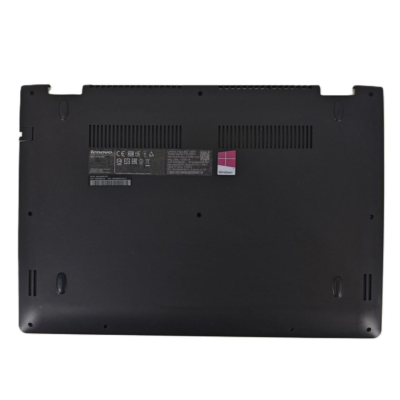 Нижня кришка для ноутбука Lenovo Yoga 500-14IBD Touch (46003R070002, 5CB0H91166) "Б/У"