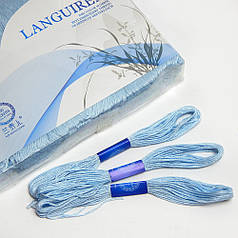 Нитки муліне, блакитний, 1 моток 8 м