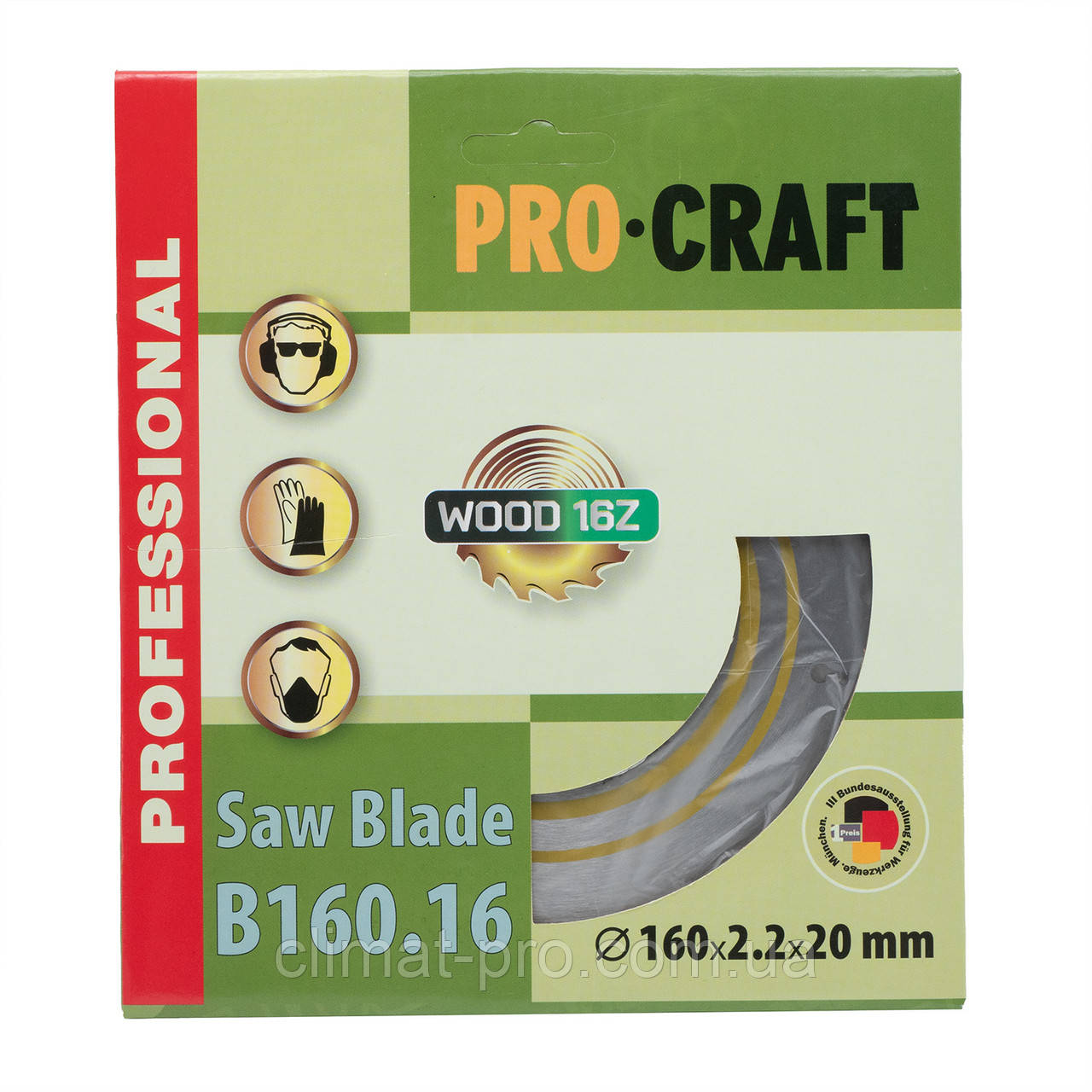 Пиляльний диск Procraft B160.16 16T (по дереву)